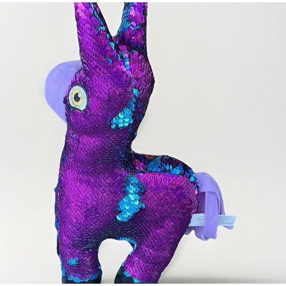 Llama Donkey Alpaca Plush Flip Reversible Sequins Stuffed Animal 2019 Redemption
